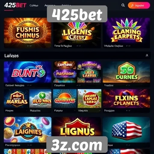 Catálogo de jogos disponíveis na plataforma 425bet