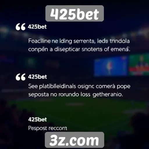 Depoimentos de usuários sobre a experiência no 425bet